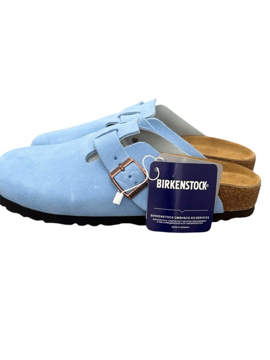 Birkenstock Shoes - Authentic Birkenstock Boston Clogs in Light Blue Size 38